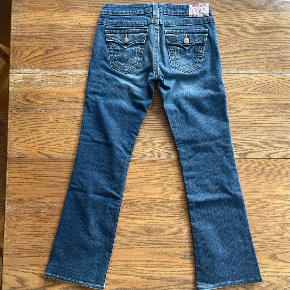 True Religion Low Rise Y2K Bootcut Jeans Size 28